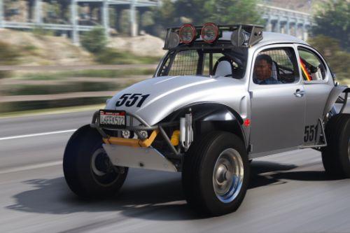 1969 Volkswagen Class 5 /1600 Baja Bug [Add-On | Template | LODs | Extras | (rendering) | Animated Engine] 
