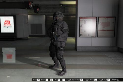 black combat clothes to franklin