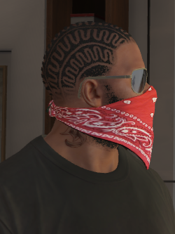 Blood Gang Bandana for Franklin