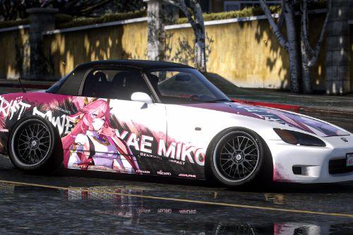 [Itasha] 2003 Honda S2000 "Genshin Impact" Yae Miko paintjob