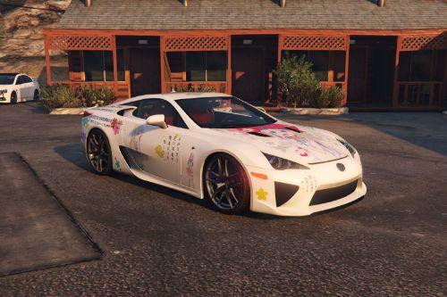 Lexus LFA [Anohana: The Flower We Saw That Day] Livery(痛車/Itasha) Package