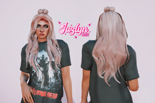 Medium hair with a bun for MP Female
