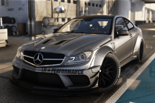 Mercedes-Benz C63 Black Series LibertyWalk 2014  [Add-On | Template]