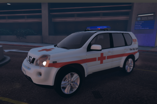 Pack of Nissan X-trail 2 Liverys[Cruz Roja Española,Policia Local Galicia].