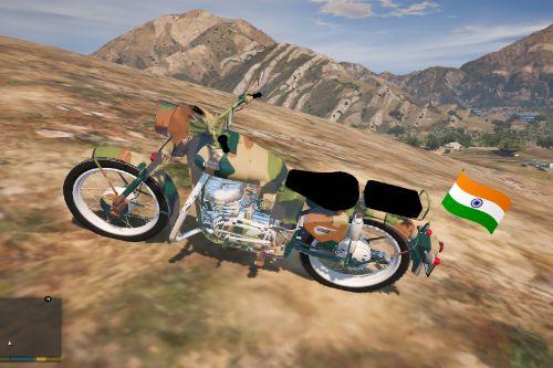 Royal Enfield Bullet | Army Skin | Flag Pole | Indian  [ Replace ] 2020