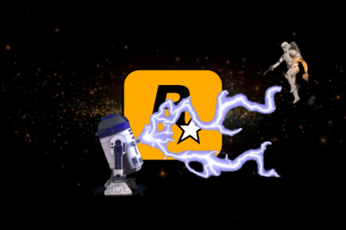 Star Wars logo screen