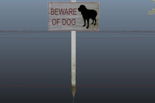 The Beware of Dog Sign